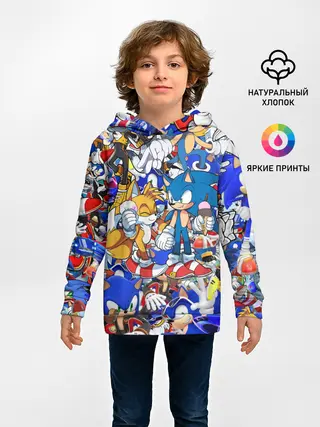 Детское худи / SONIC PATTERN | СОНИК
