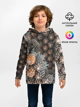 Детское худи / Спелые ананасы