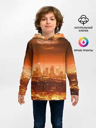 Детское худи / ночной город