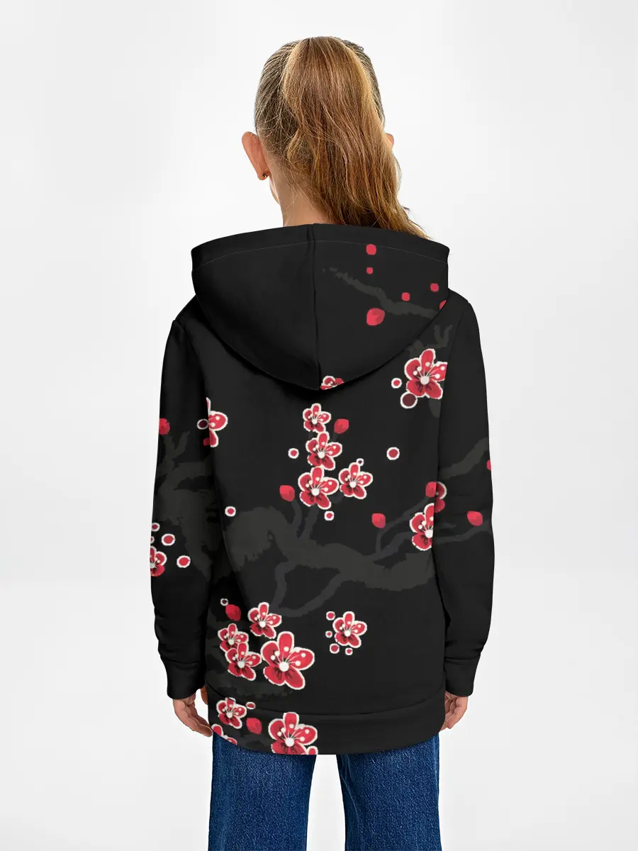 Детское худи / САКУРА ЦВЕТЁТ И БЛАГАУХАЕТ