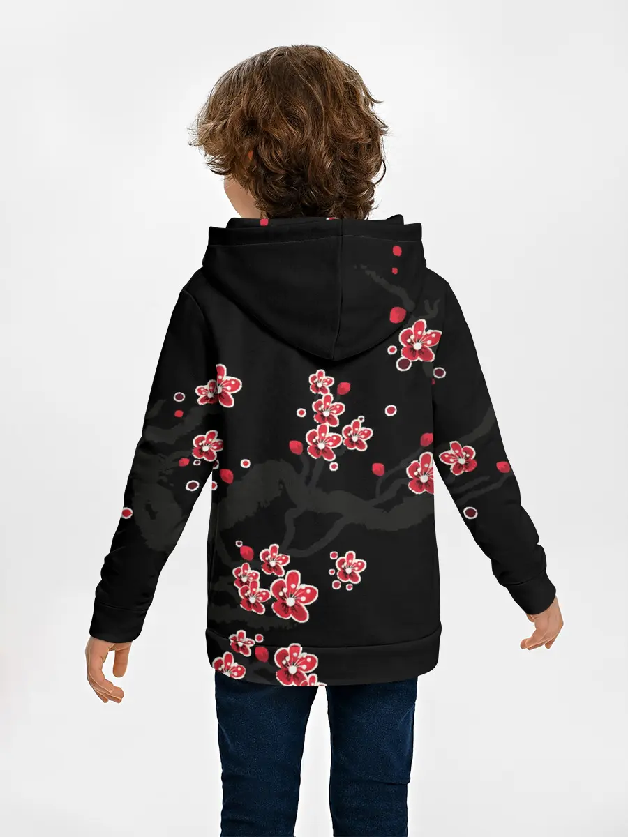 Детское худи / САКУРА ЦВЕТЁТ И БЛАГАУХАЕТ