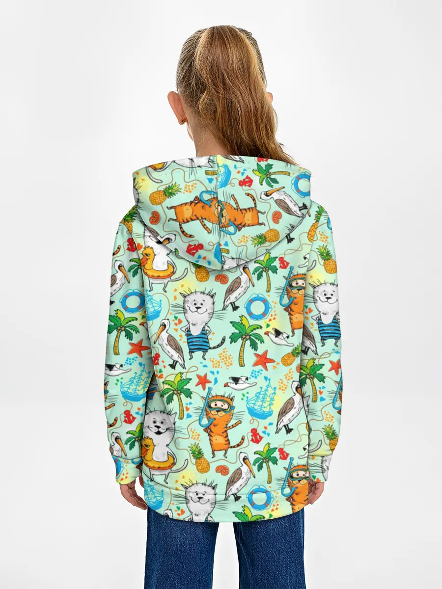 Детское худи / Коты на отдыхе