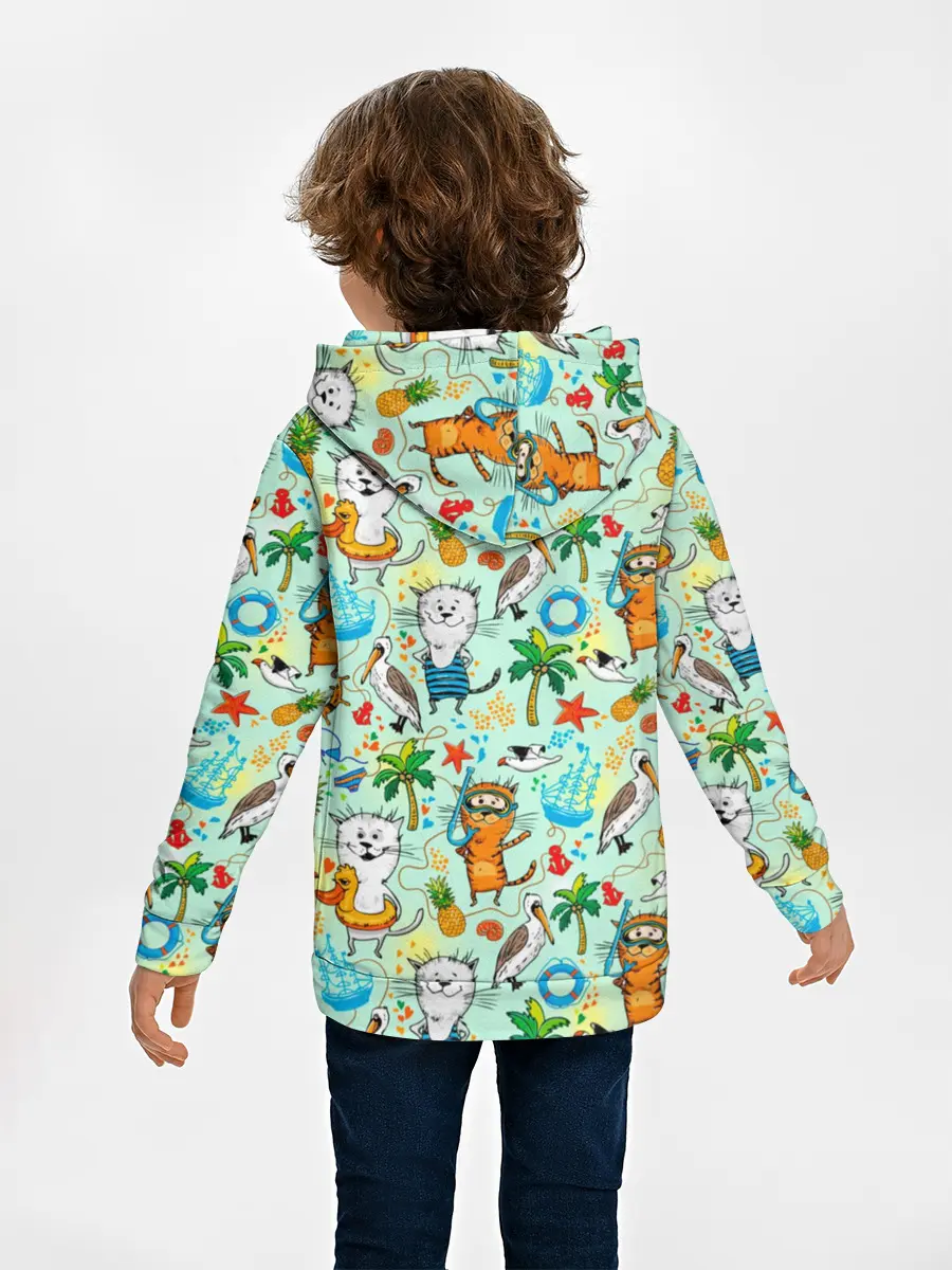 Детское худи / Коты на отдыхе