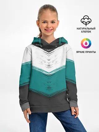 Детское худи / Полосатый абстрактный принт