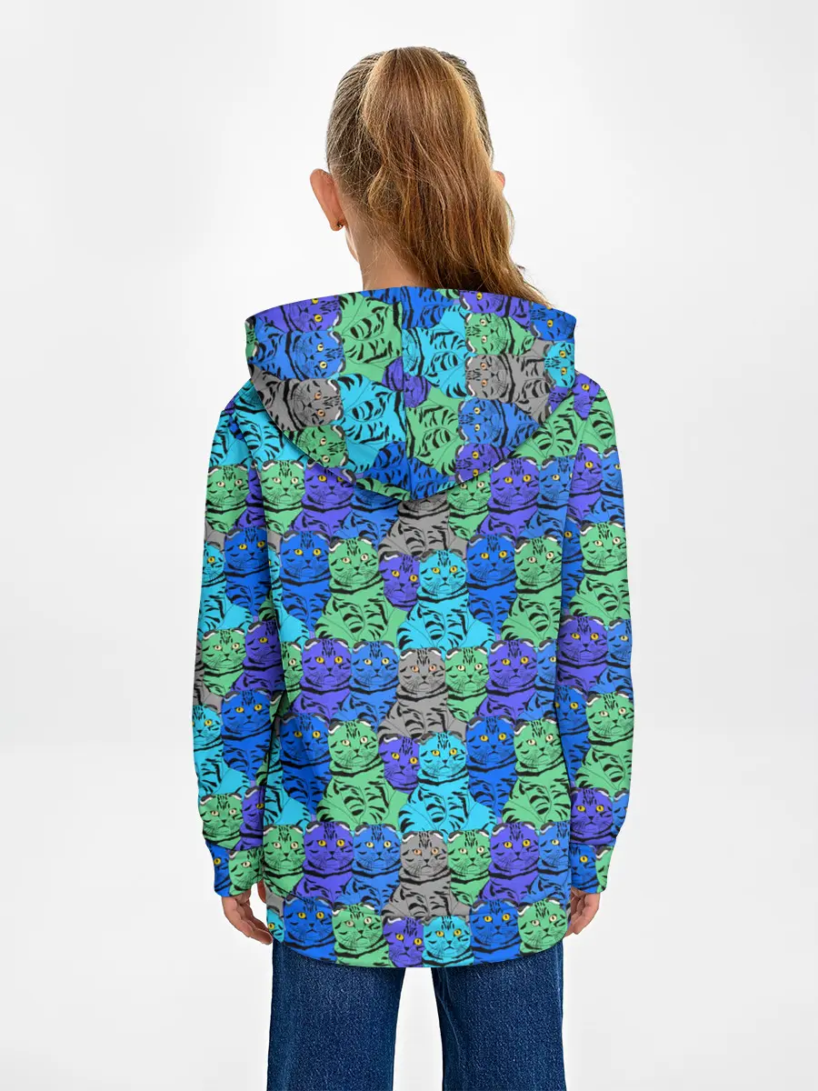 Детское худи / Толстый кот