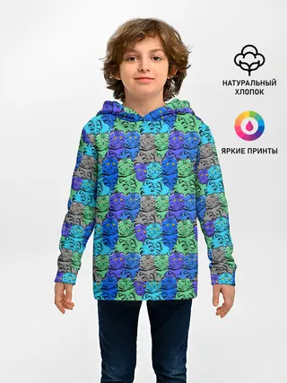 Детское худи / Толстый кот