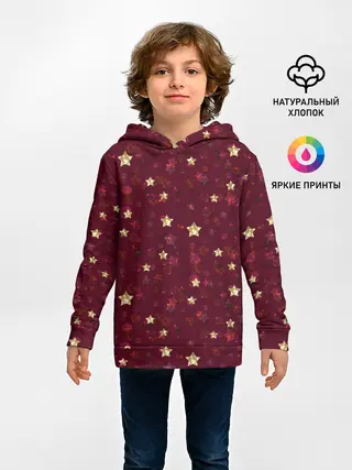 Детское худи / Россыпи золотых звезд