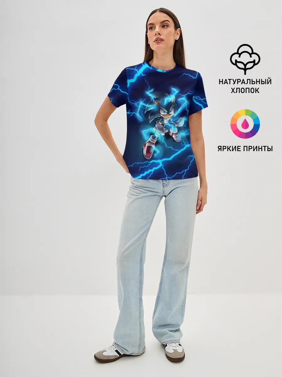 Женская базовая футболка / SONIC | СОНИК