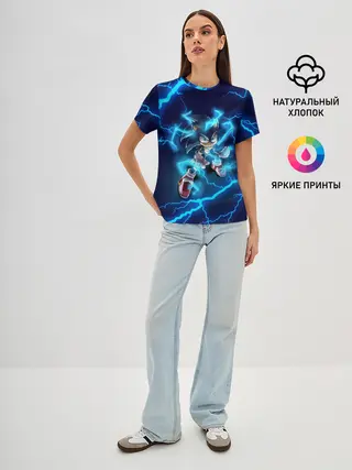 Женская базовая футболка / SONIC | СОНИК