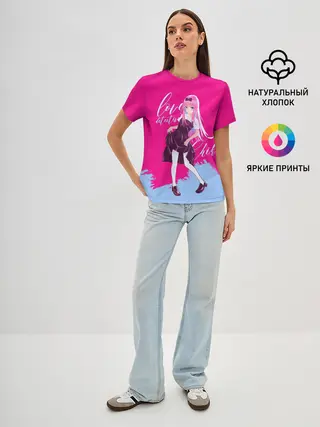 Женская базовая футболка / Love detective Chika