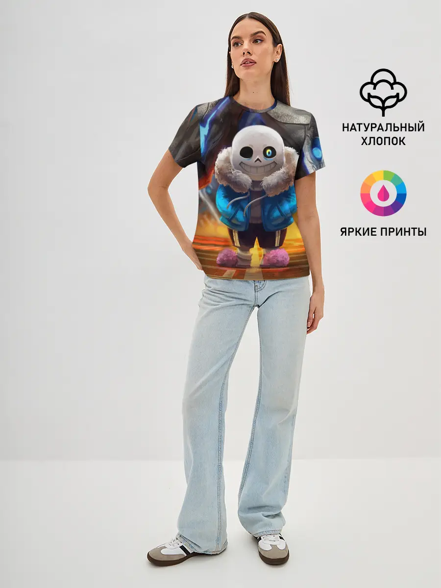 Женская базовая футболка / UNDERTALE | АНДЕРТЕЙЛ