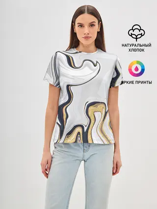 Женская базовая футболка / Абстракция