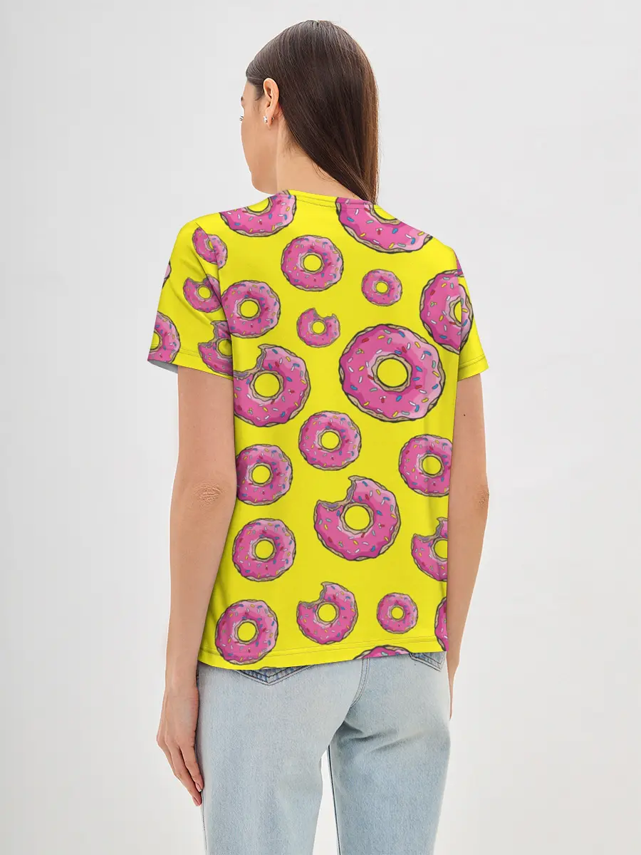 Женская базовая футболка / Пончики