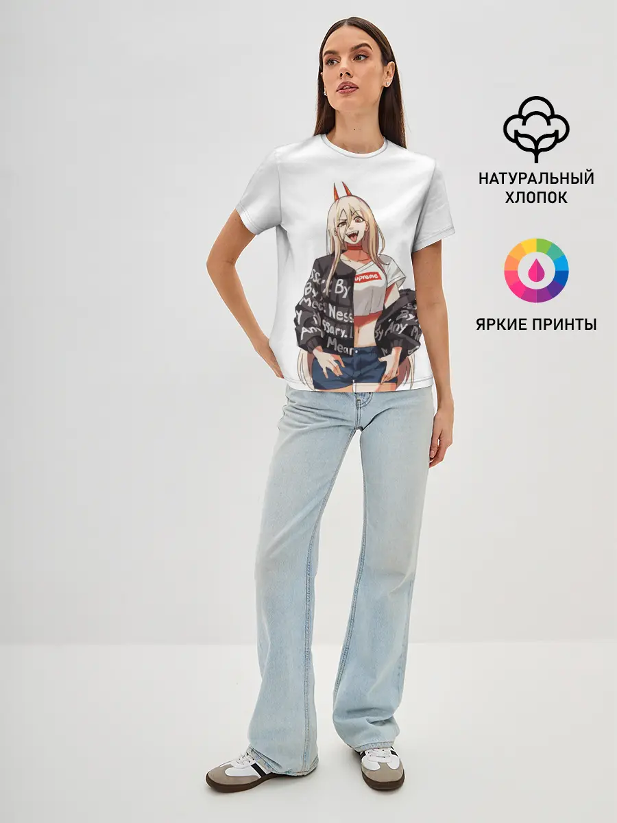 Женская базовая футболка / Пауэр Power