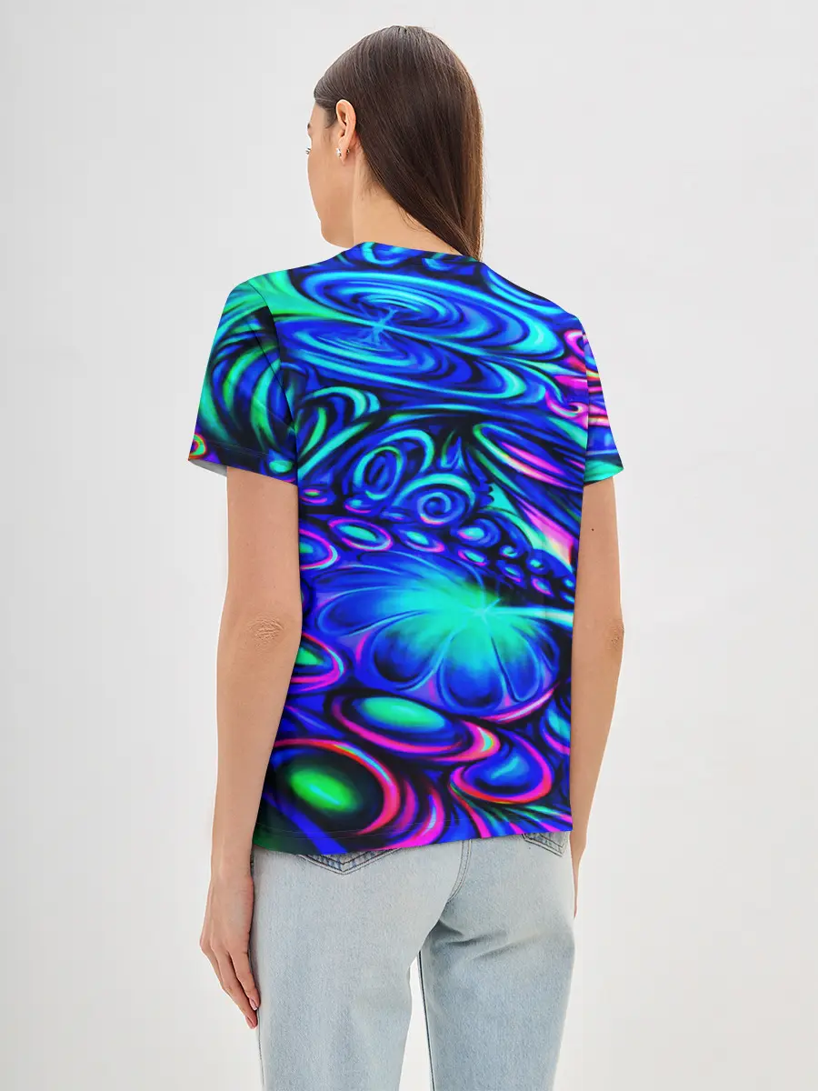 Женская базовая футболка / PSY NEON
