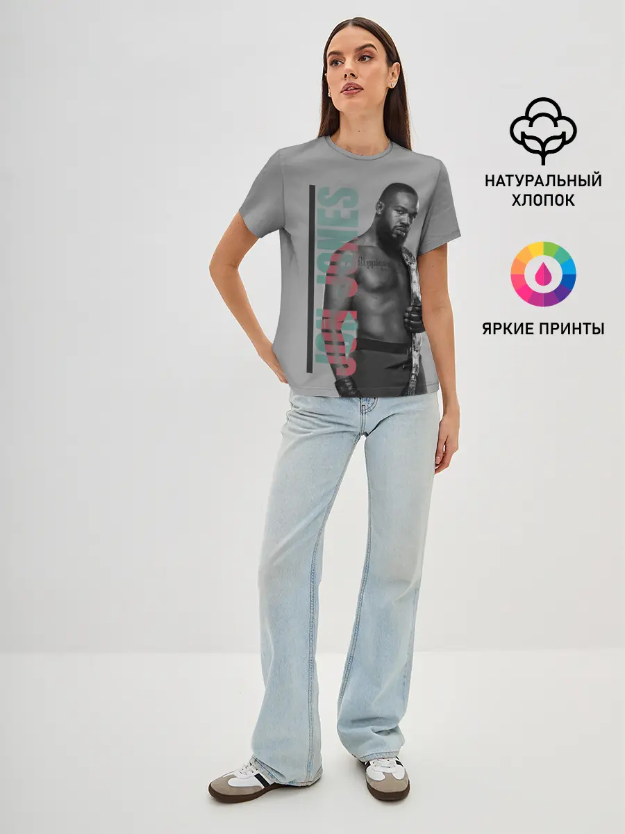 Женская базовая футболка / Jon Jones