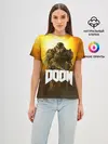 Женская базовая футболка / DOOM 2016