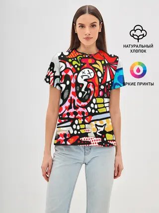 Женская базовая футболка / Современное искусство