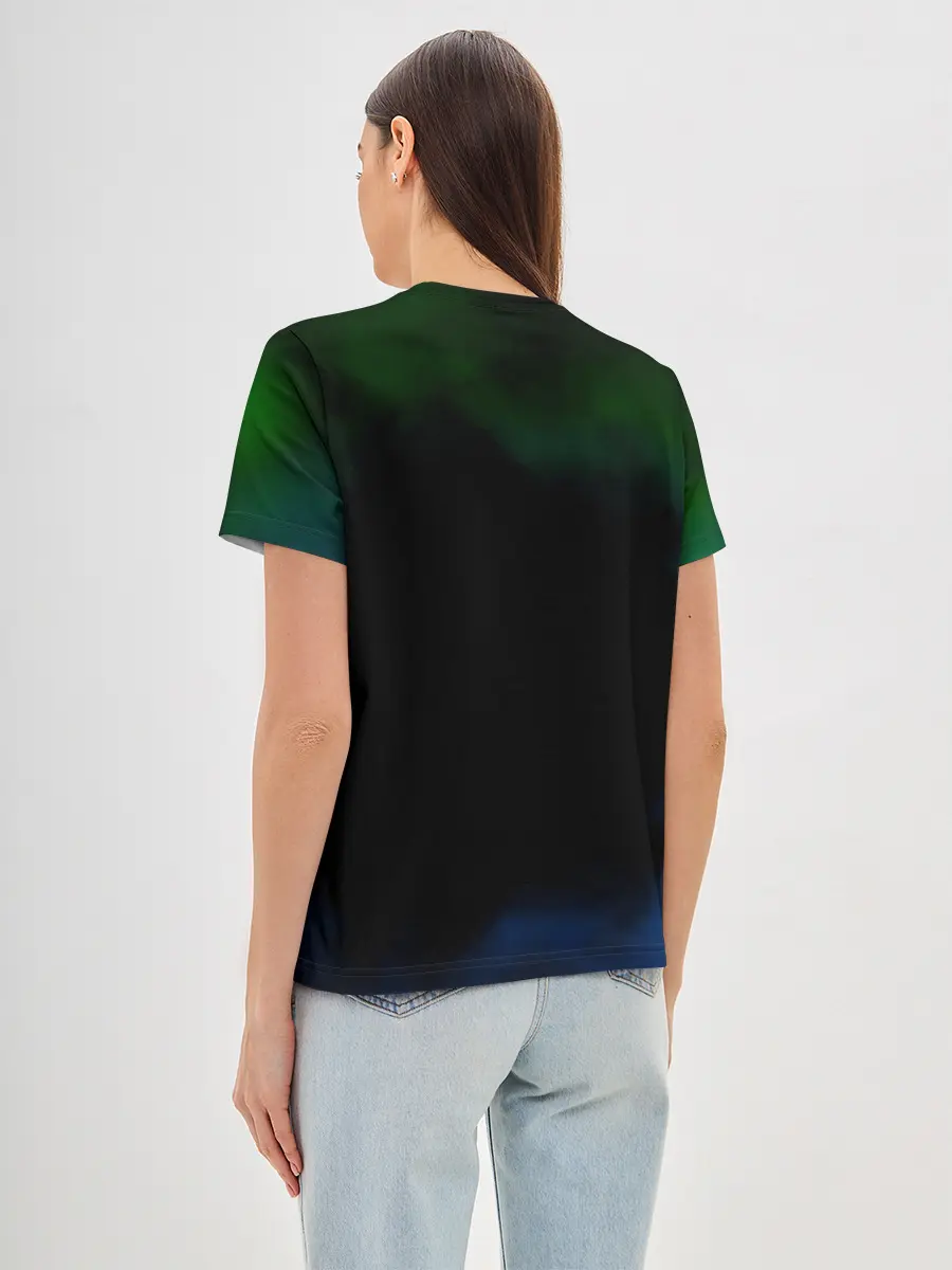 Женская базовая футболка / Гию и Танджиро Kimetsu no Yaiba