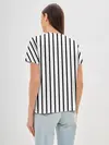 Женская базовая футболка / Чёрные и белые полосы