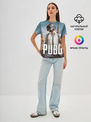 Женская базовая футболка / PUBG