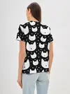 Женская базовая футболка / Love Cats Pattern