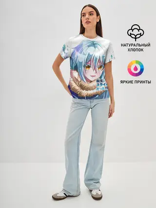 Женская базовая футболка / Римуру, О моём перерождении...