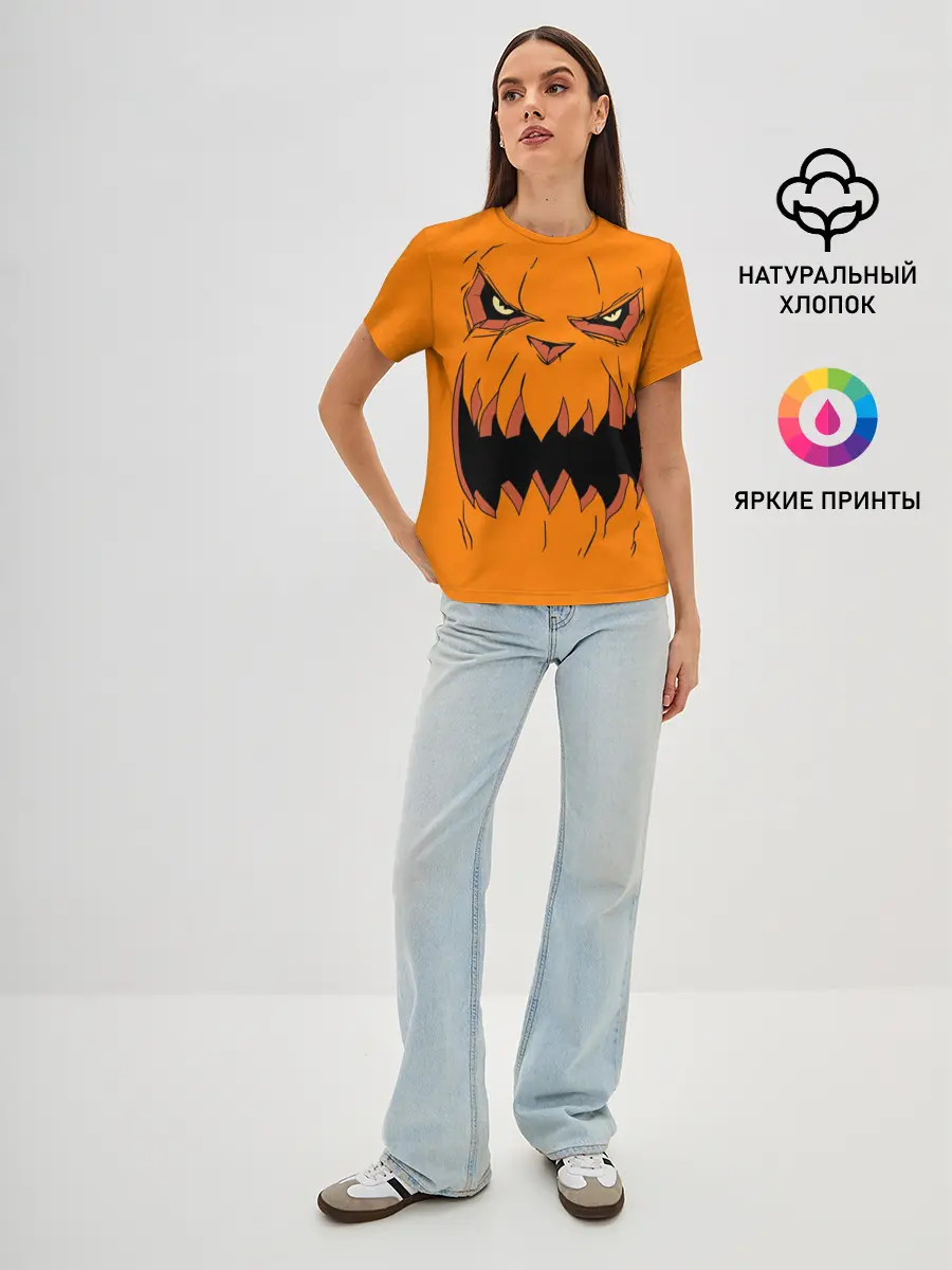 Женская базовая футболка / Halloween