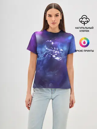 Женская базовая футболка / Скорпион