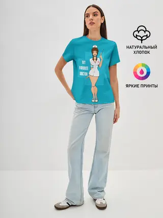 Женская базовая футболка / Sexy nurse