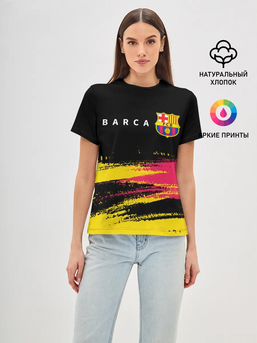 Женская базовая футболка / BARCELONA / БАРСЕЛОНА