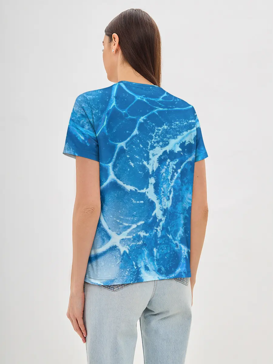 Женская базовая футболка / Ледяной