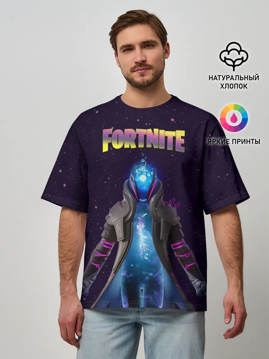 Мужская футболка оверсайз / Infinity Fortnite