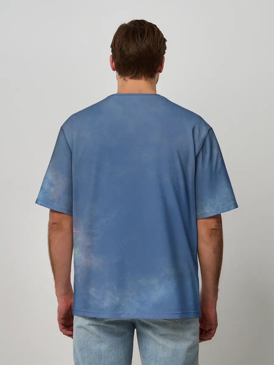 Мужская футболка оверсайз / Кубик Рубика