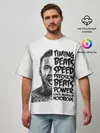 Мужская футболка оверсайз / Timing beats speed precision beats power