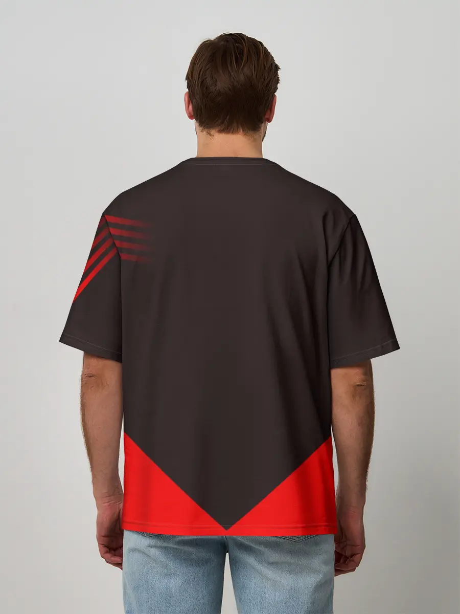 Мужская футболка оверсайз / Hockey