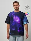 Мужская футболка оверсайз / Космос
