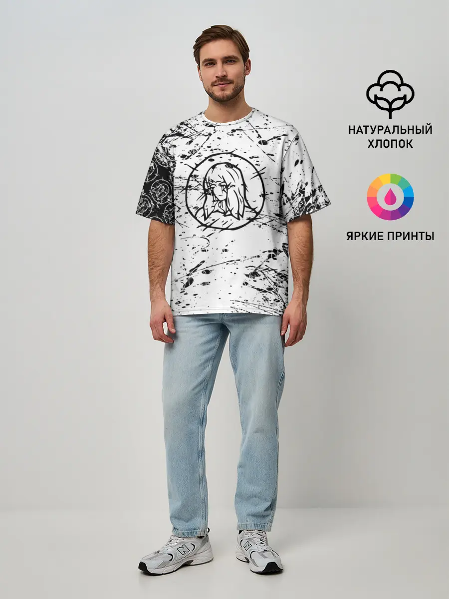 Мужская футболка оверсайз / velial squad / velial pharaoh