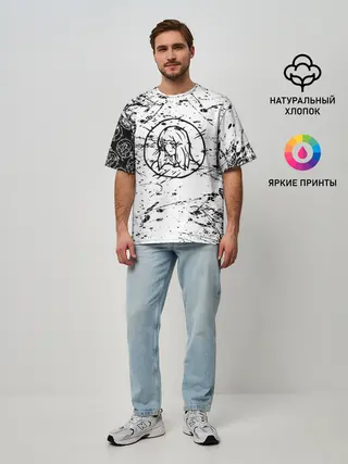 Мужская футболка оверсайз / velial squad / velial pharaoh