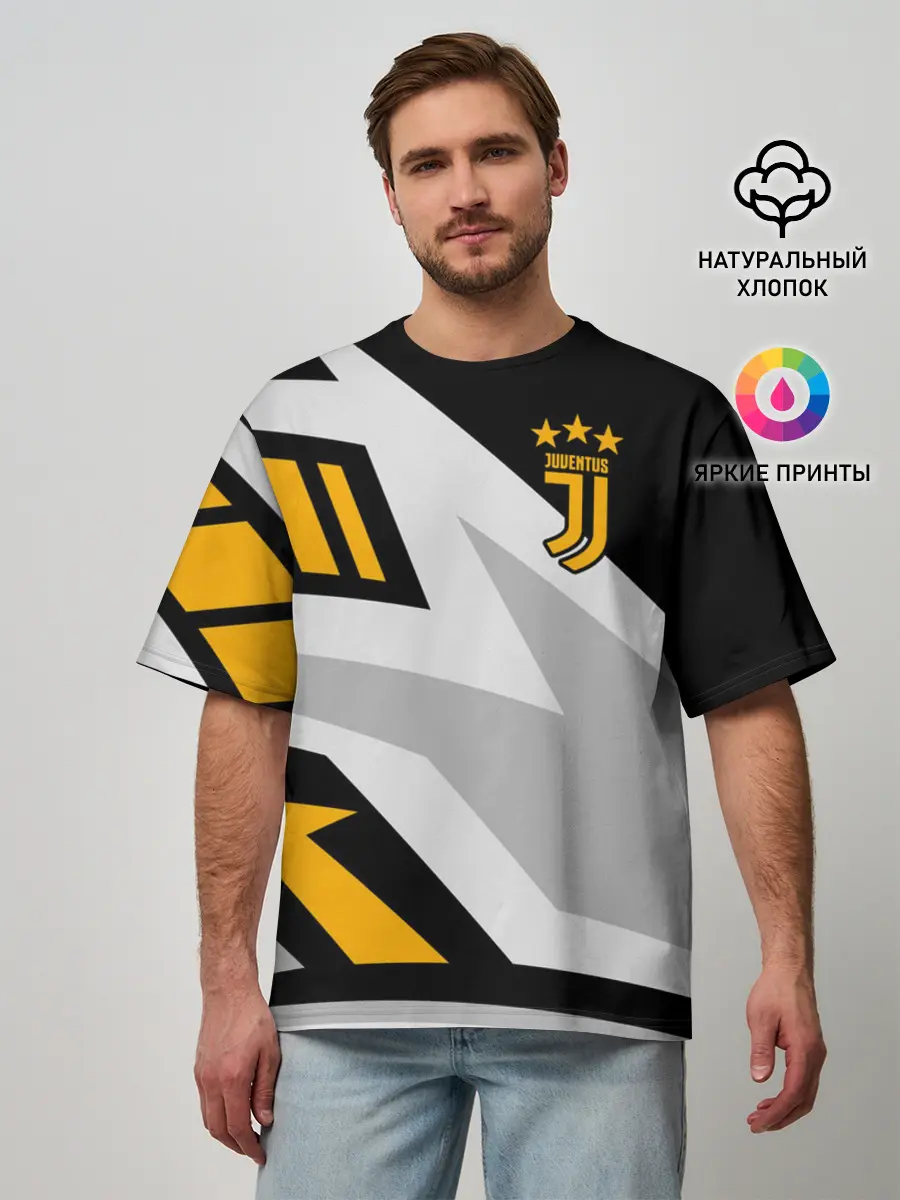 Мужская футболка оверсайз / Juventus