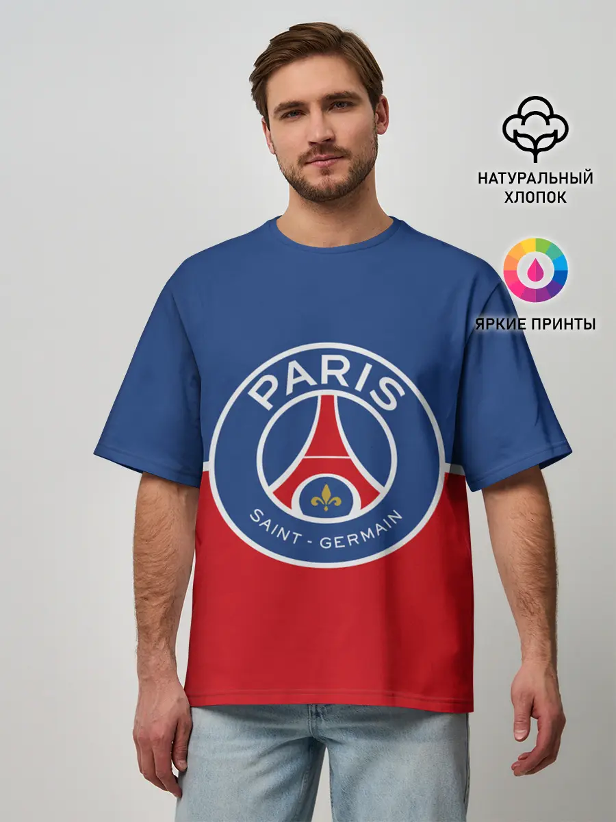 Мужская футболка оверсайз / FC PSG