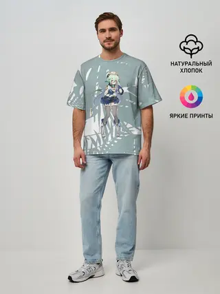 Мужская футболка оверсайз / Genshin Impact