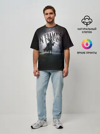 Мужская футболка оверсайз / I, the Mask - In Flames