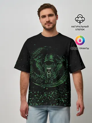 Мужская футболка оверсайз / ЧУЖОЙ | ALIEN