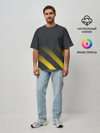 Мужская футболка оверсайз / Black