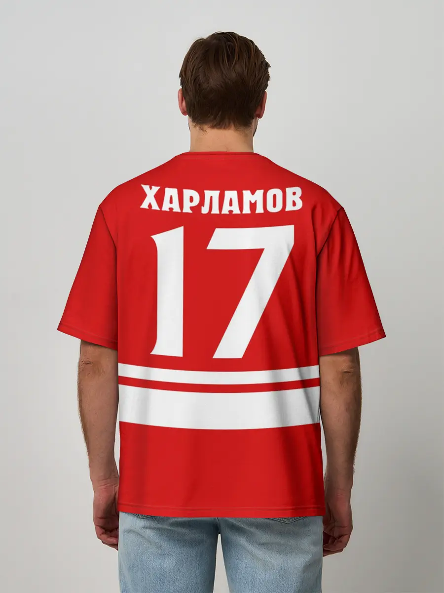 Мужская футболка оверсайз / Валерий Харламов 17