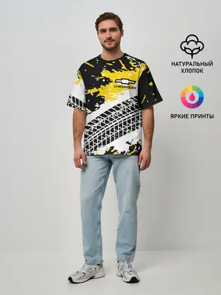 Мужская футболка оверсайз / CHEVROLET