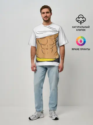 Мужская футболка оверсайз / Мужской торс