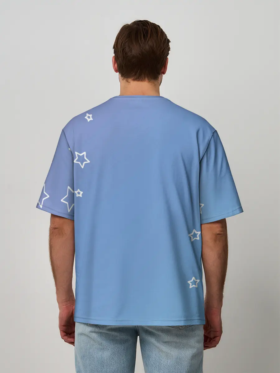 Мужская футболка оверсайз / Знак Весы