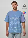 Мужская футболка оверсайз / Знак Весы